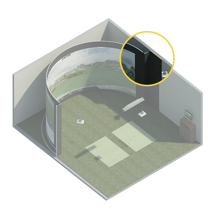 The aboutGOLF simulator enclosure system