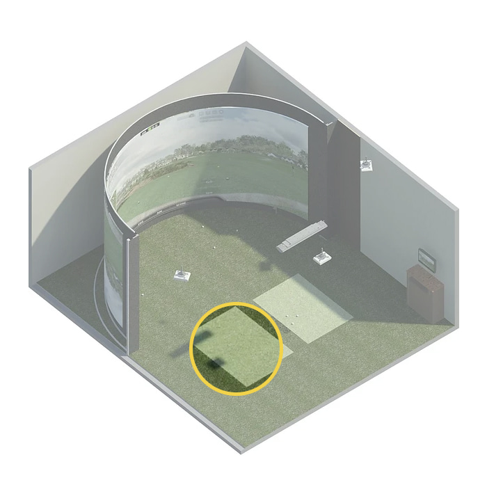 Golf simulator turf