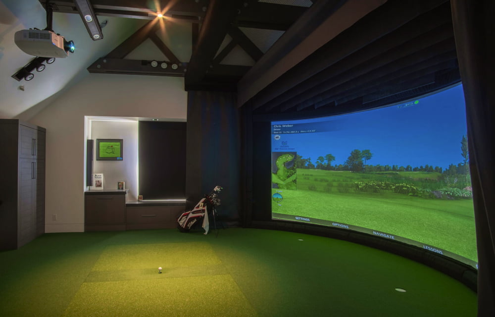 A golf simulator